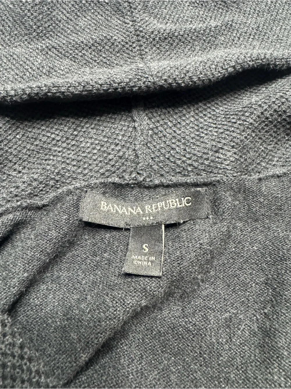 Banana Republic Charcoal Gray Full-Zip Hoodie